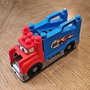 Mega bloks fast tracks truck car transporter